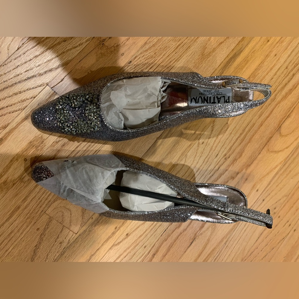 Sparkly kitten heels